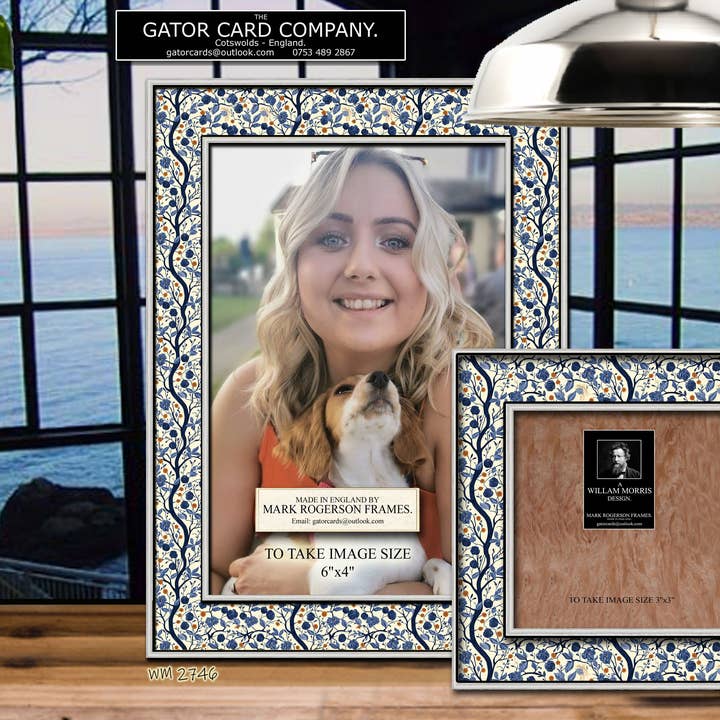 Gator cards - Wholesale Picture Frame - 2746 William Morris 4"x3" Photo Frame.1