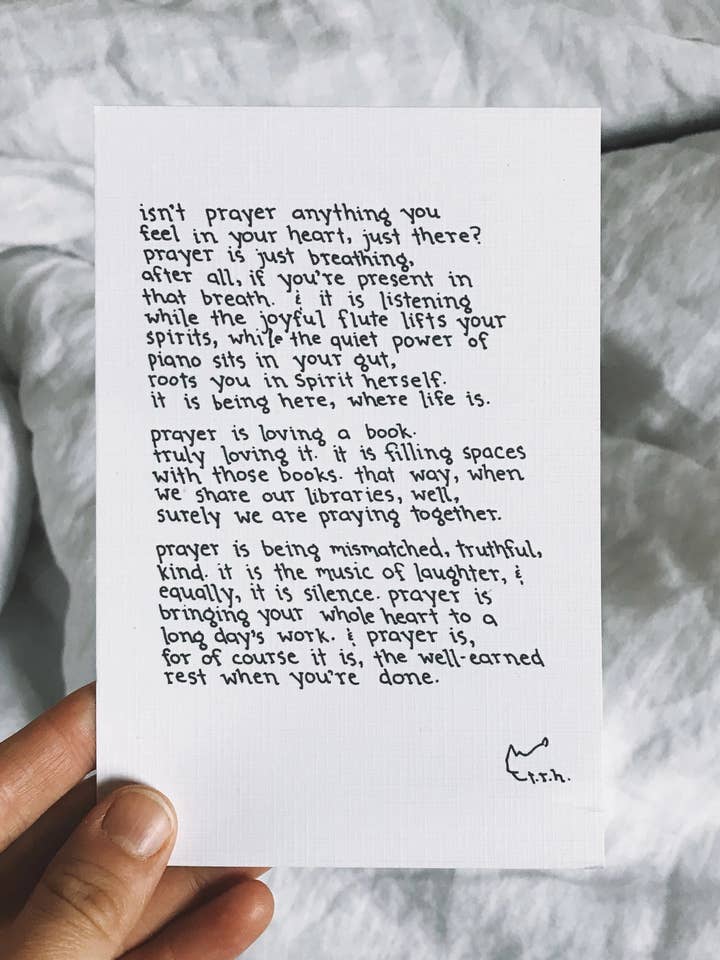 Qu'est-ce que la prière ? //Poème pour la vente par NOTESONTHEWAY