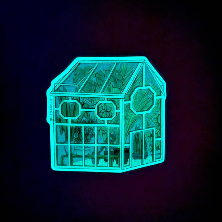 Jitterbug Art Studio - Wholesale Sticker - Glow In The Dark Greenhouse - sticker1