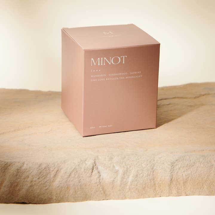 Minot - Wholesale Jar/Filled Candle - Luna - Luxury Non-toxic Soy Candle, 12 oz.1