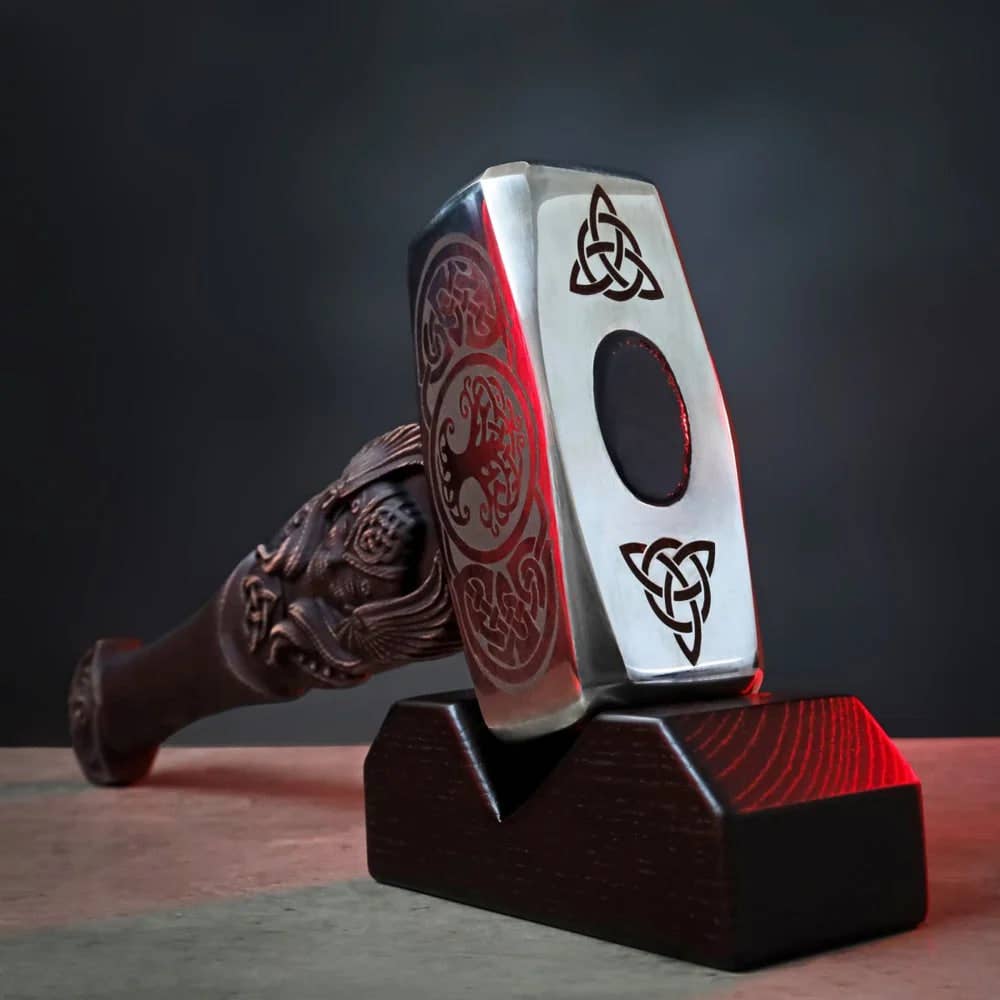 AncientSmithy - Wholesale Retailer Display - Home & Living - Wooden Hammer Stand | Handmade Hammer Display Simple Design4