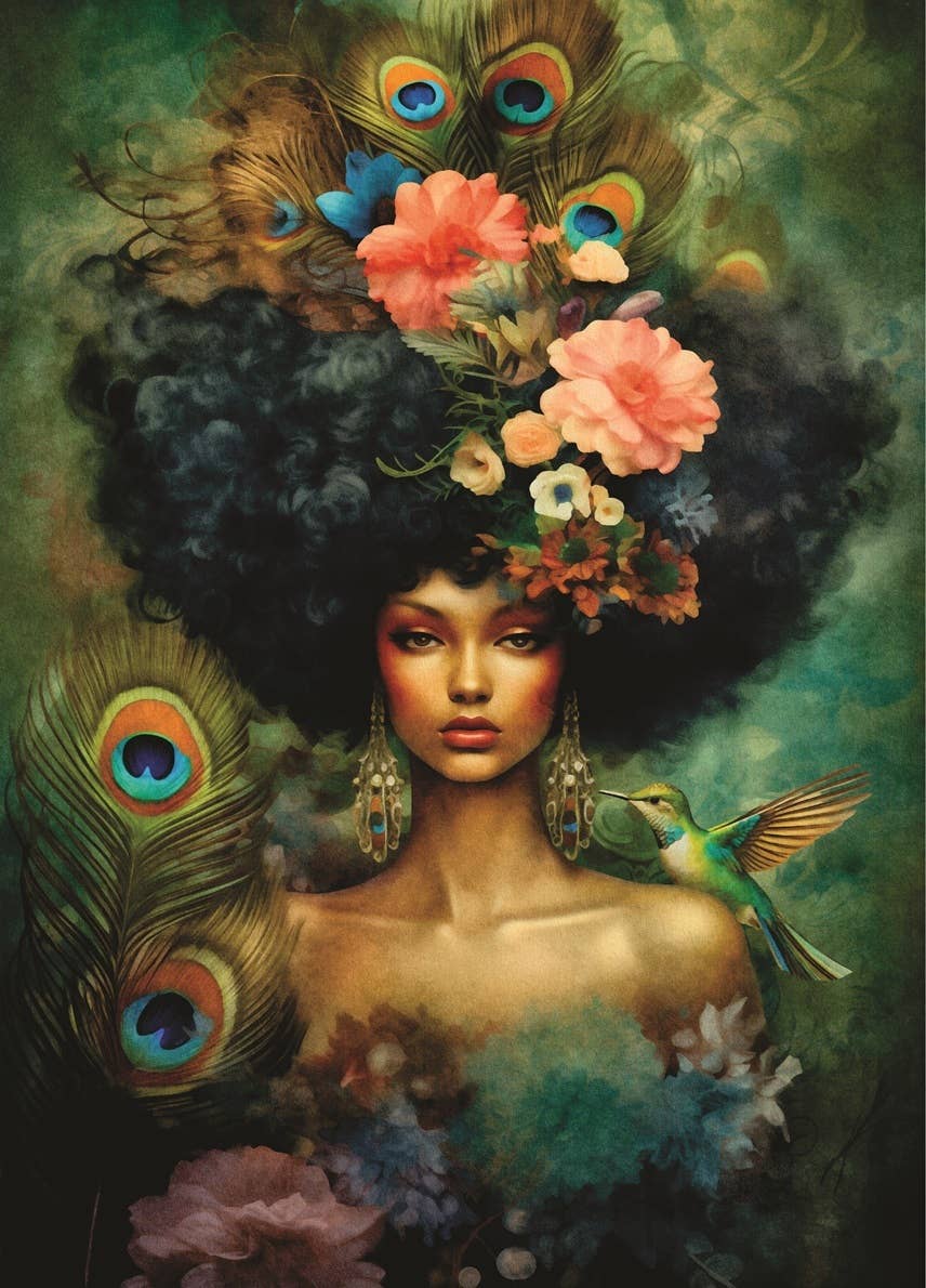 Craft Kreatively - Wholesale Craft Supplies - African Woman Decoupage Rice Paper - A3+ - for Crafts