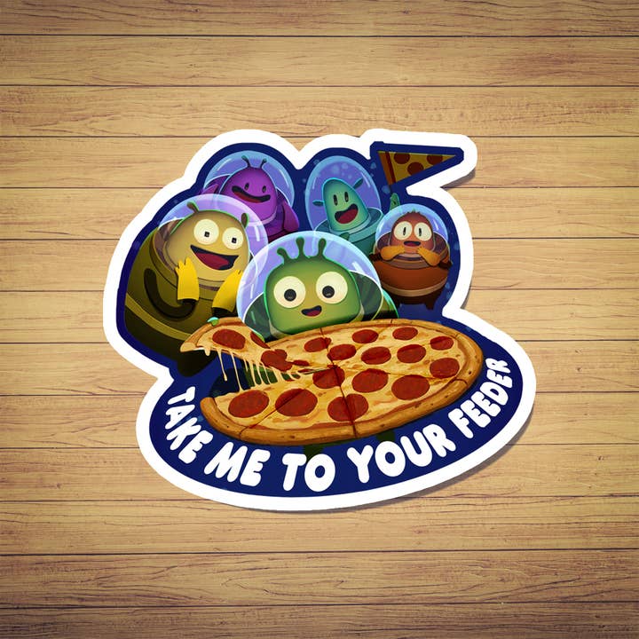 Bring mich zu deinem Futterspender Aufkleber für den Großhandel von Gap Closer Games