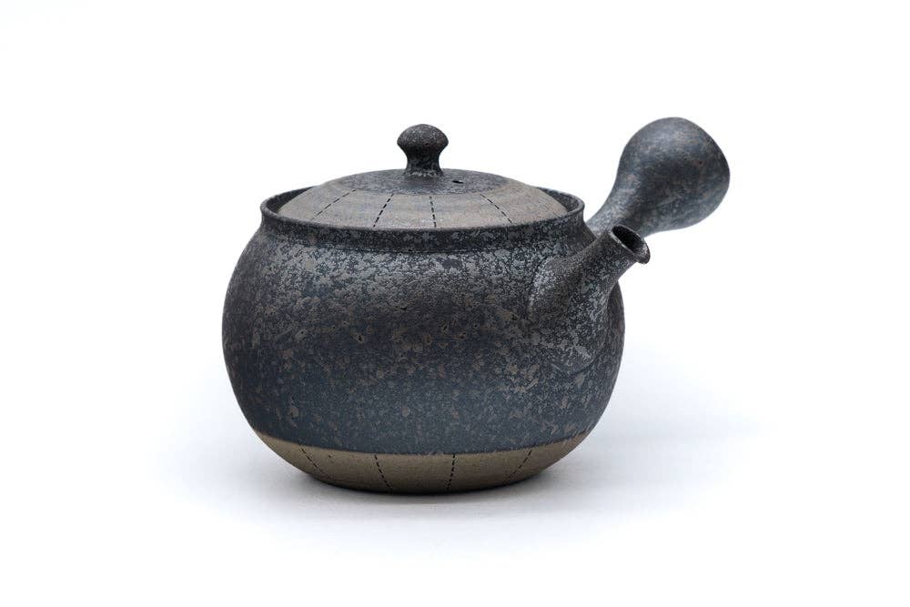 Tezumi - Wholesale Tea Pot - Japanese Kyusu - 藤田徳太 Fujita Tokuta - Haikake Patterned Tokoname Teapot - 330ml