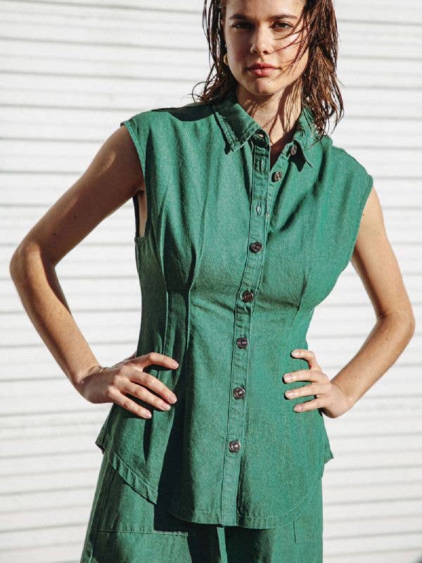 Een overgeverfde lichtgewicht spijkertop - FT1105 voor wholesale door FLYING TOMATO