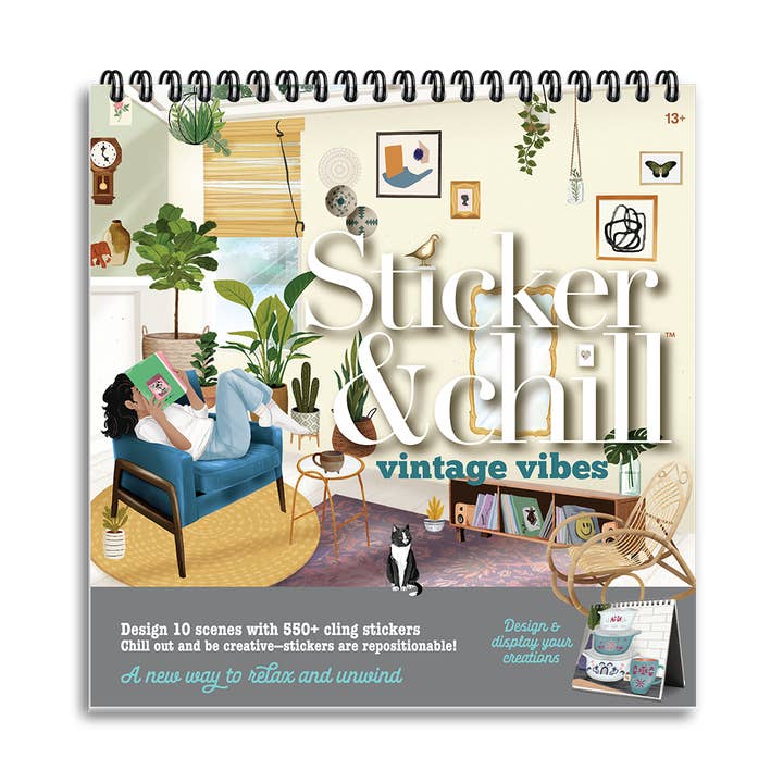 Sticker & Chill - Vintage Vibes - Repositionable Stickers for wholesale by Play Monster