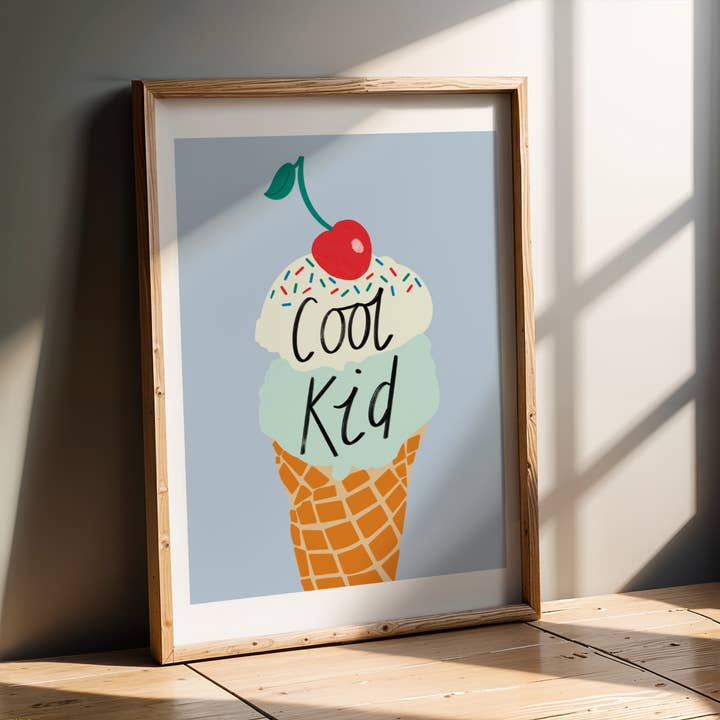 Emmy James Studio - Wholesale Art Print - Cool Kid Ice Cream Art Print8