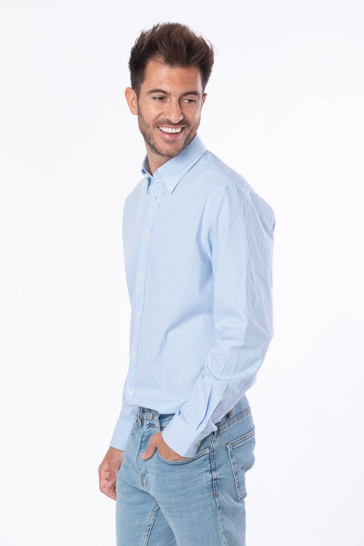 BLUE AGE - Wholesale Button Down Shirt - Men's - Men Dress Long Sleeve Shirts11