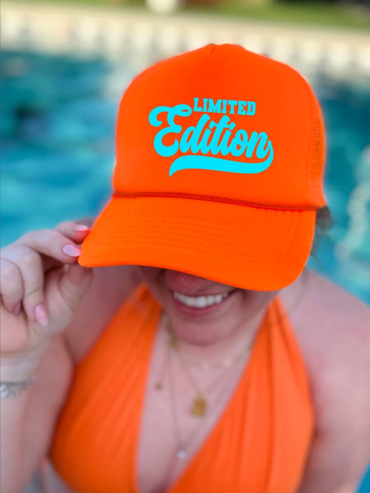 Limited Edition Neon Orange Trucker Hat for wholesale by Keep it Gypsy