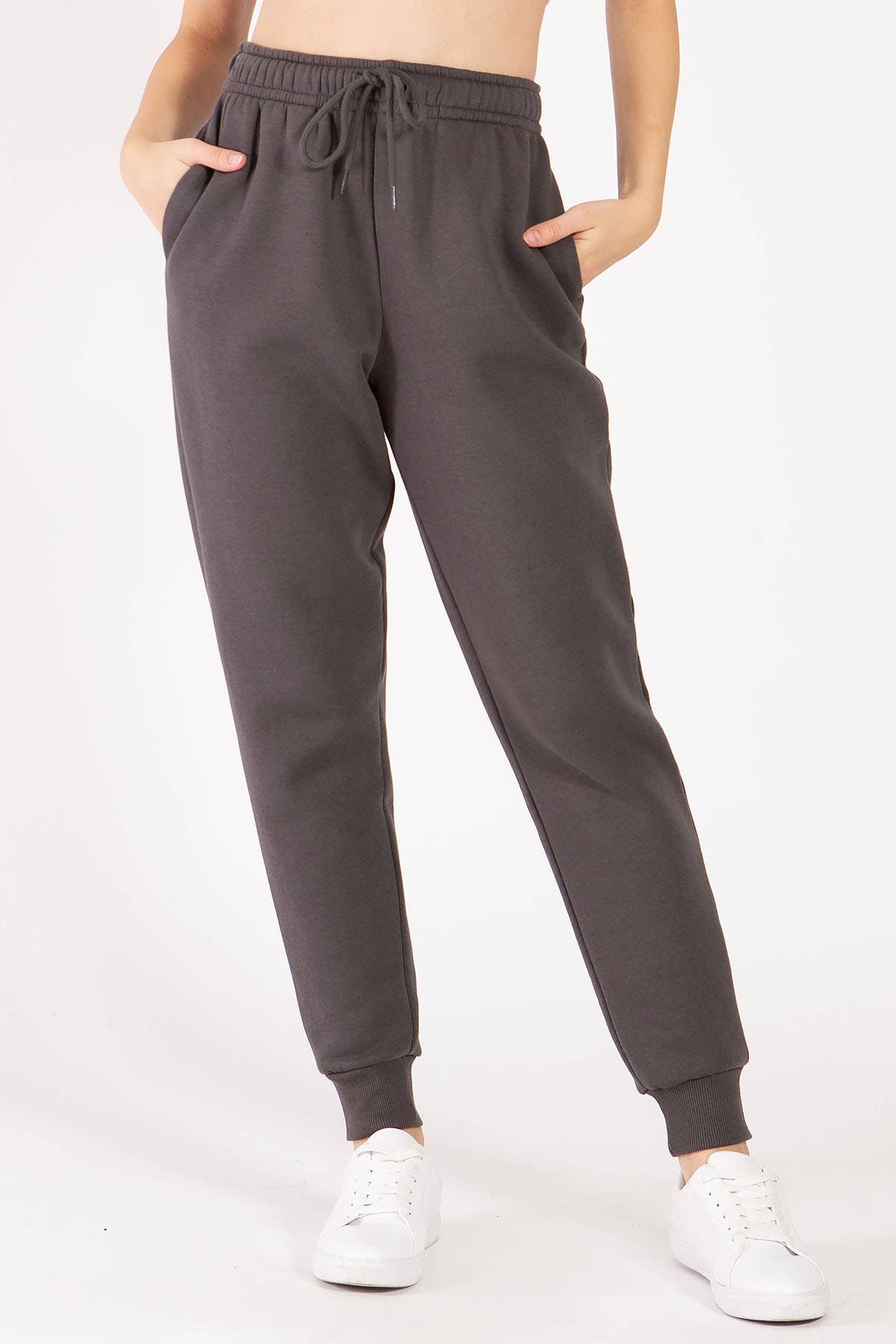 Color 5 - Wholesale Athletic Sweatpants/Joggers - Women's - Solid color fleece jogger pants with elastic waist band5