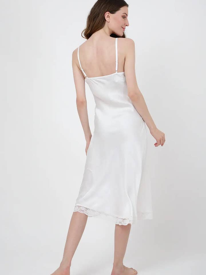 Blanco Camisones Midi Blancos Talla Pequeña a 3XL de venta al por mayor en Faire