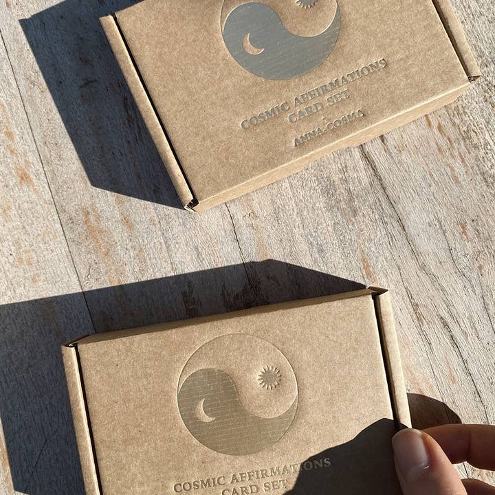 Anna Cosma - Wholesale Stationery/Notecard Set - COSMIC AFFIRMATIONS - CARD SET - 17 CARDS IN A SET - ORACLE