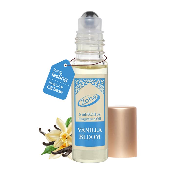 Vanilla Bloom - Vanilleparfum voor vrouwen en mannen, alcoholvrije parfumolie roll-on en geurmist voor wholesale door Zoha