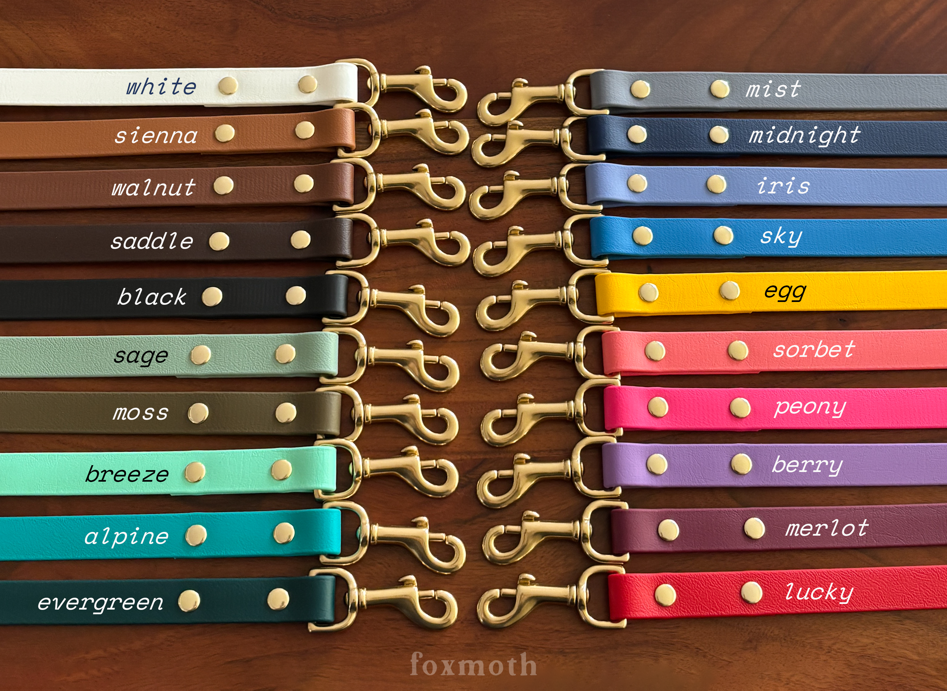 FoxMoth - Wholesale Pet Collar - Dog - Modern Waterproof Biothane Dog Collar [All 17+ Colors]30