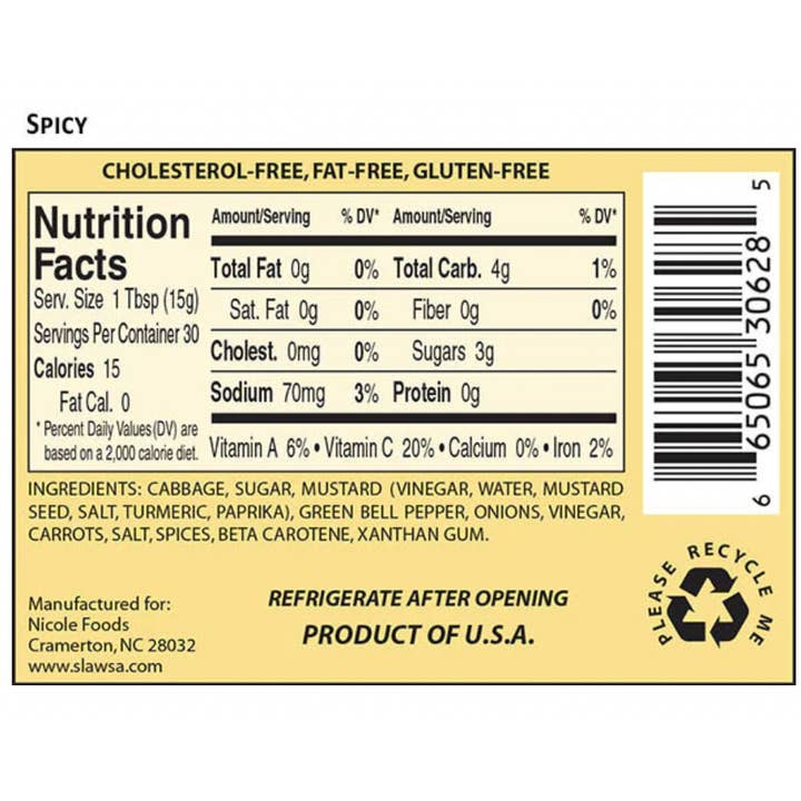 Slawsa - Wholesale Relish - Slawsa Spicy Gourmet Relish, 17.8 oz7