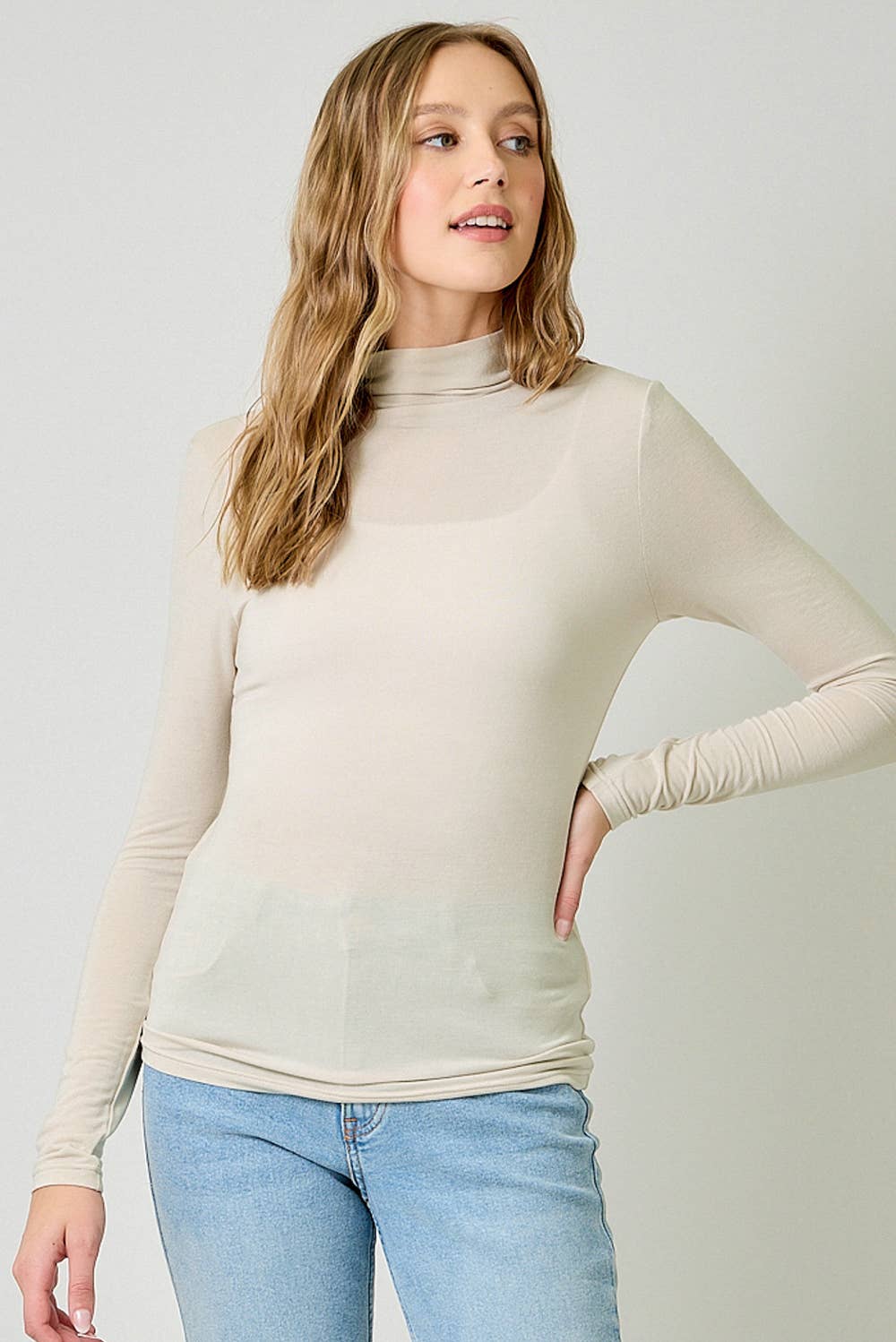 Mystree – wholesale Stickad topp - Dam – 61274 Nödvändig Mock Neck Topp29