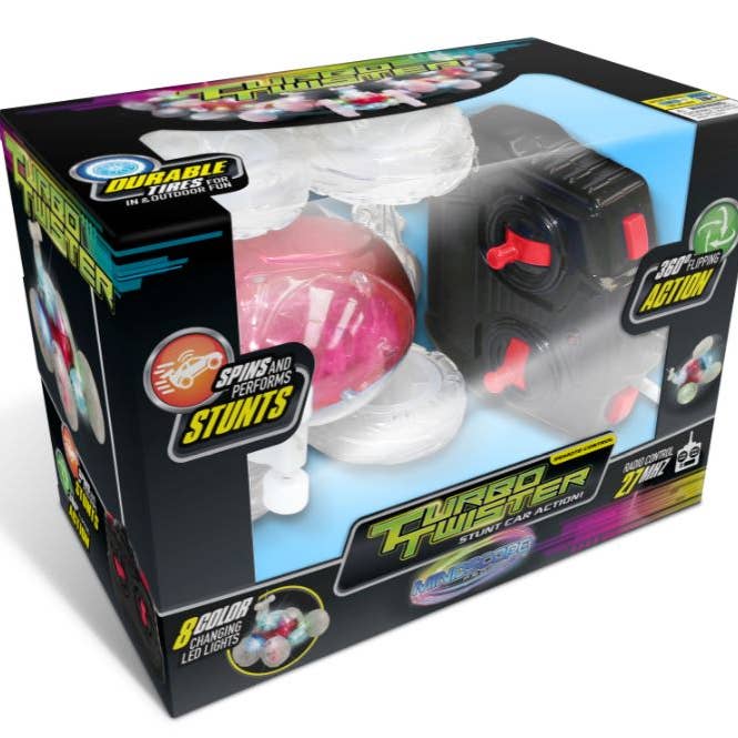 Mindscope Products - Wholesale Toy Car/Truck - Kids - Mindscope Turbo Twisters Red Stunt RC Vehicle (27 Mhz)