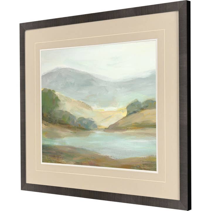 LOOMLAN - Wholesale Art Print - Plein Air Hills III Plastic Frame Blue Canvas Art2
