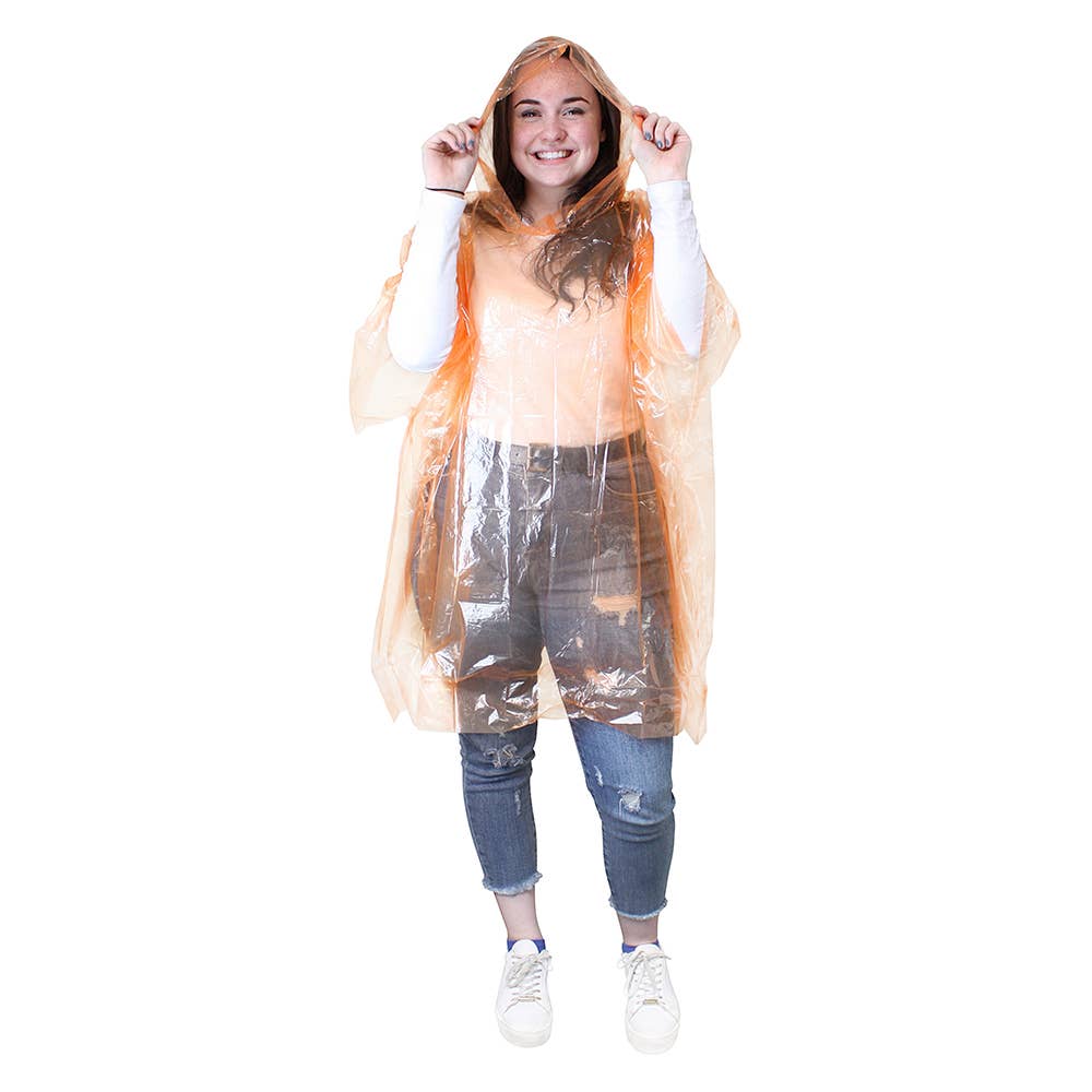 eBuyGB Craft Blanks - Wholesale Poncho - Women's - Disposable Waterproof Transparent Raincoat Poncho with Hood1