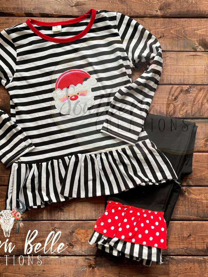 Santa 2-delige outfit voor wholesale door Southern Belle Creations
