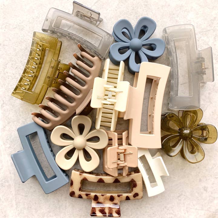 Saige Collective – Engroshandel Hårspænde - Dame – Vestkysten - Hair Claw Clip Ti Pack