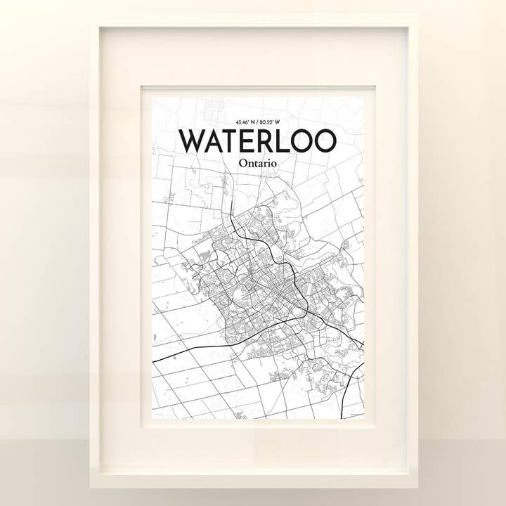 OurPoster.com - Wholesale Poster - Waterloo City Map Poster37