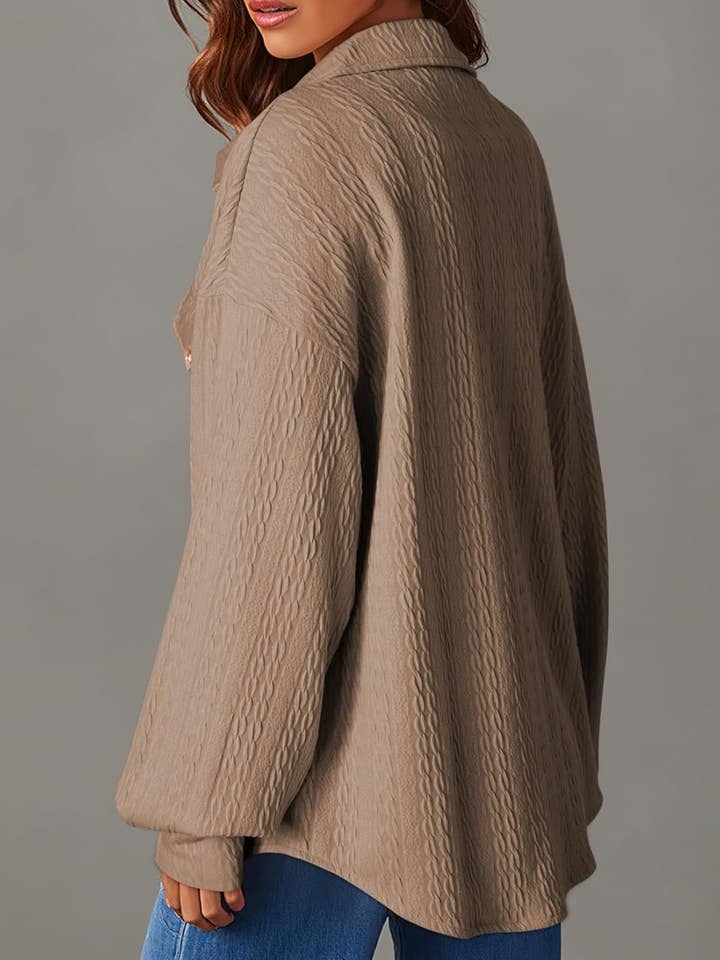 Lily Clothing - Wholesale Button Down Shirt - Women's - EVERYTHING GOES WITH A LAPEL SHIRT TOP14