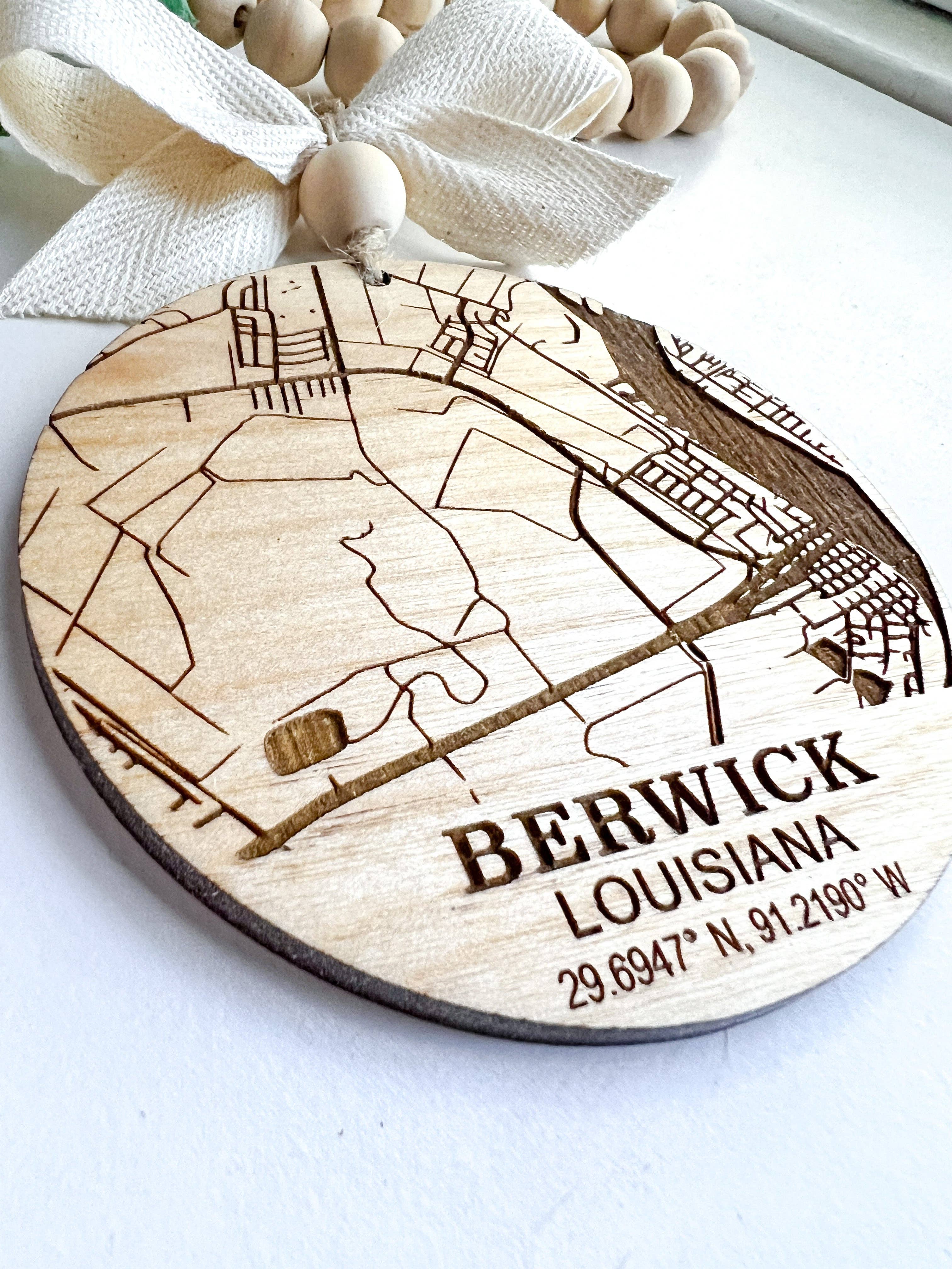 Geaux Magnolia – Großhandel Verzierung – Map Custom Ornament Weihnachtsschmuck2