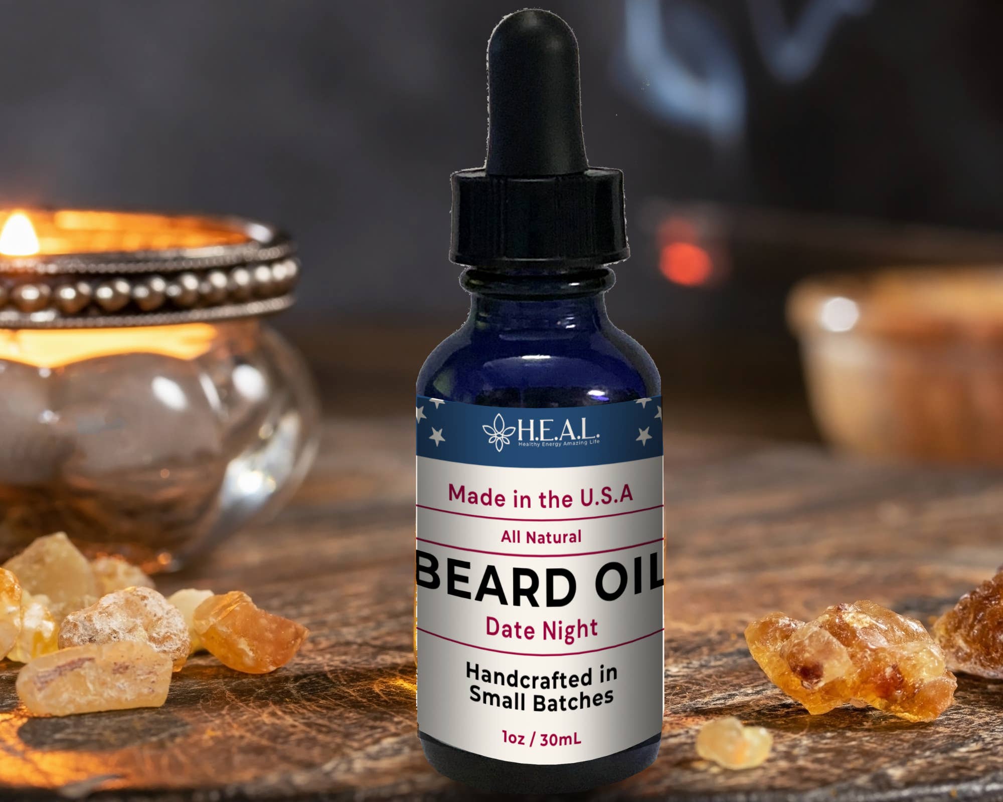 Healthy Energy Amazing Life - Wholesale Beard styling product - Beard Oil: Date Night - 1oz