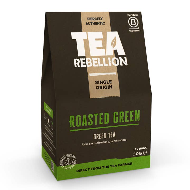 Roasted Green - Green Tea |12 Bio Bags | NEW for wholesale by Tea Rebellion