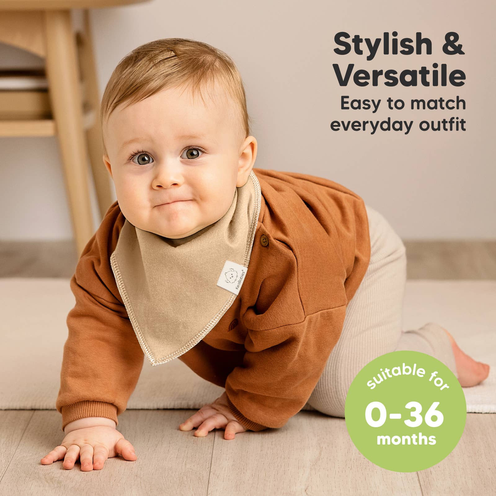 Muted Pastel 8-pack Baby Bandana Bibs for Girls and Boys for wholesale on Faire3