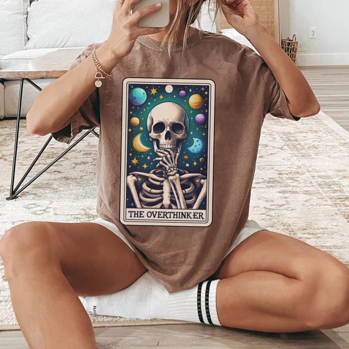 The Overthinker Tarot Card Shirt for wholesale by EnjoyMyDesign