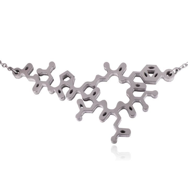 Clayton Jewelry Labs - Venta al por mayor Collares con colgantes/abalorios - Collar de acero inoxidable con molécula de oxitocina6