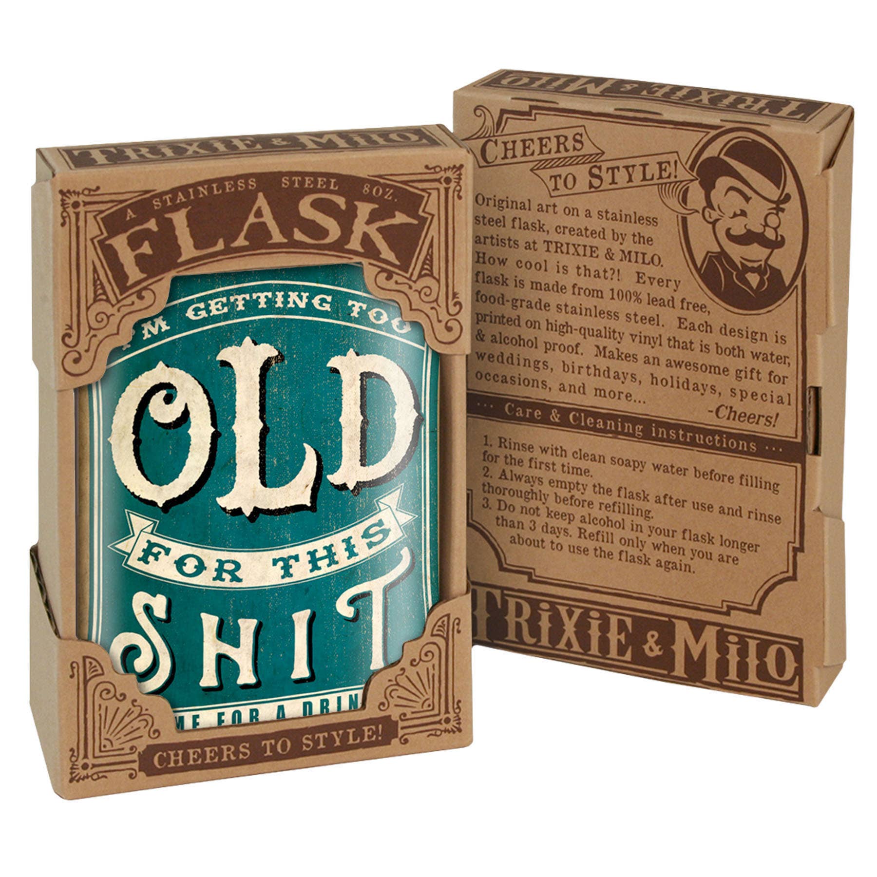 Lucky Jack - Wholesale Flask - Flask - Too Old For This Sh*t1