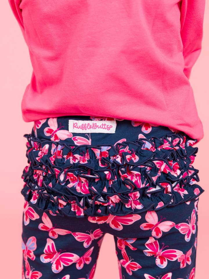 Armada Leggings Clásicos con Volantes y Mariposas para Niñas Pequeñas con Volantes Característicos en la Parte Trasera de venta al por mayor en Faire3