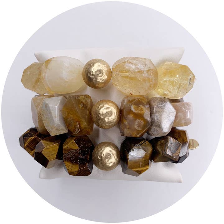 Oriana Lamarca Designs - Wholesale Jewelry Set - The Golden Nugget Armparty