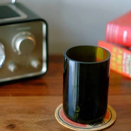 WAS A BOTTLE - Wholesale Drinking Glass/Cup - Olive Tumblers Made from Wine bottles5