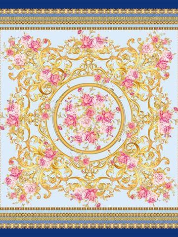 Grand Foulard Seta 100% Dis 57660 Var 4 per la vendita all'ingrosso da parte di tessago