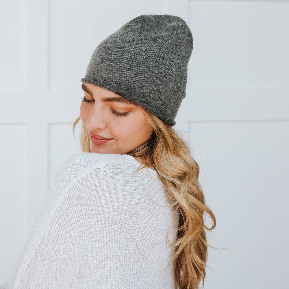 Pretty Simple - Wholesale Beanie - Women's - Rolled Edge, Cashmere Beanie Wholesale0