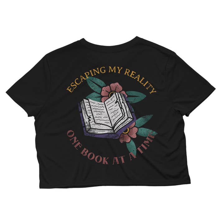 Un libro alla volta Crop Top per la vendita all'ingrosso da parte di Seventh Eclectic