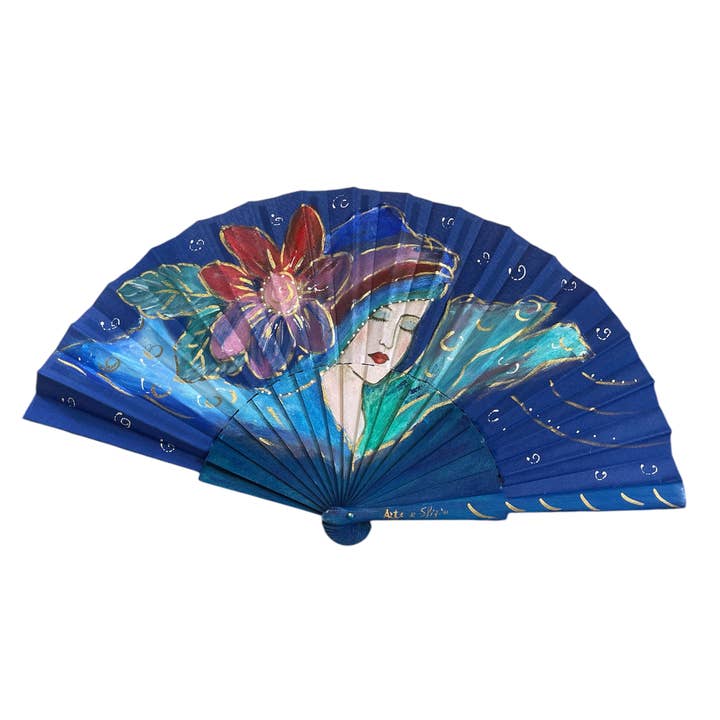 abanicos de tela y madera colección 2025 para venta al por mayor de Arte e sfizio