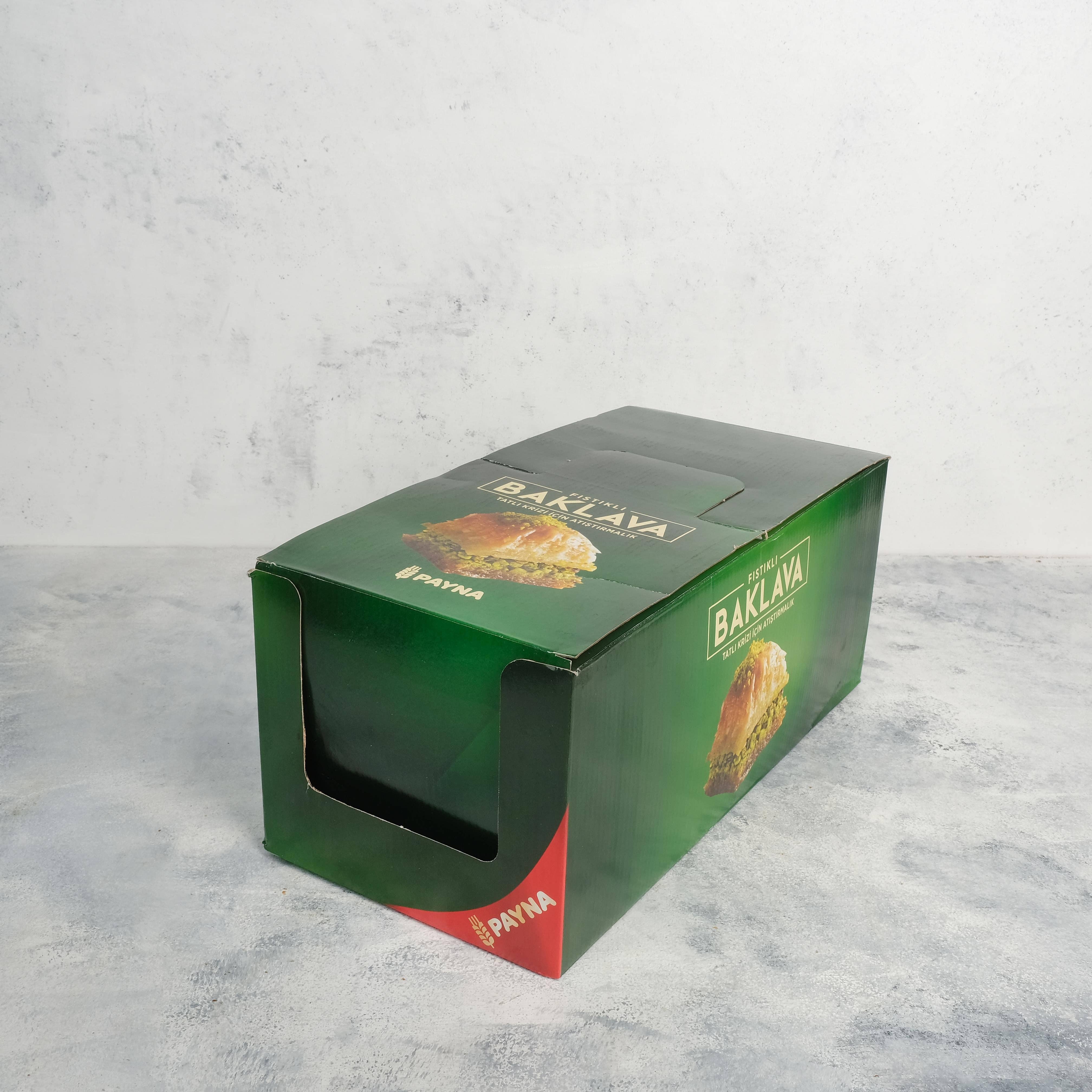 Aladdin - Wholesale Cake - Payna Pistachio Baklava Family Box 48 Slices Turkish Halal1