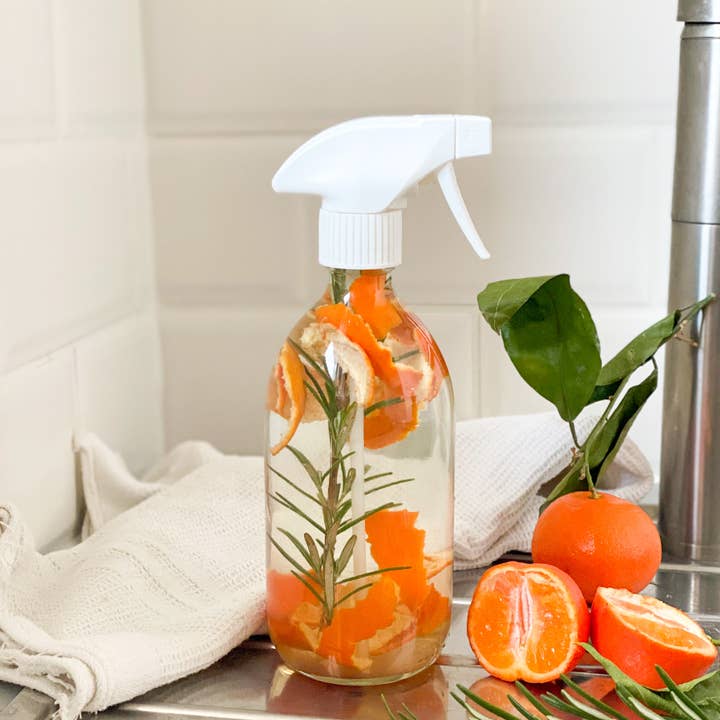 Botella de aerosol recargable con gatillo blanco para venta al por mayor de Little Pots