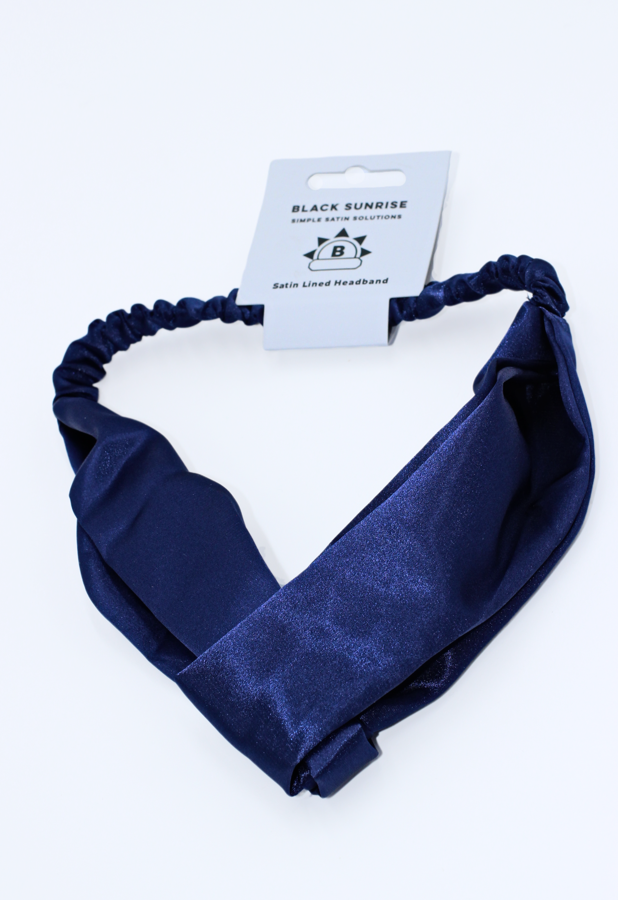 Black Sunrise – wholesale Fashion headband – women's – Satin Cross Headband6