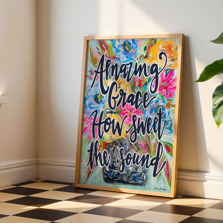 Audra Style - Wholesale Art Print - Scripture Art Print, Christian Art, Dopamine Decor, Trendy Colorful Wall Poster, Maximalist Home