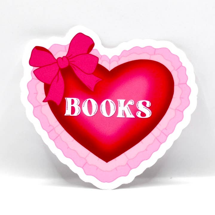 Book Lover Sticker for wholesale by Crowded Cat Studio