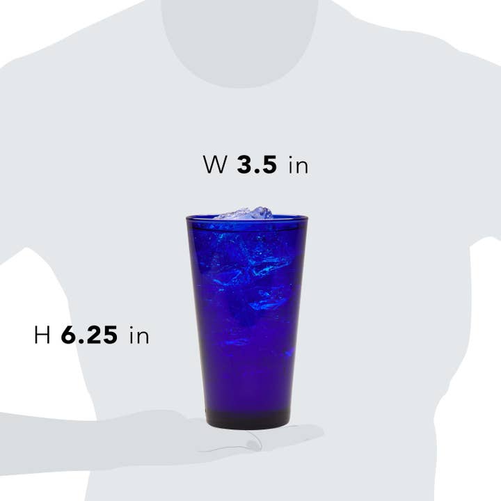 Libbey - Wholesale Drinking Glass/Cup - Libbey Cobalt Flare Tumbler Glasses, 17.25 ounce, Set of 83