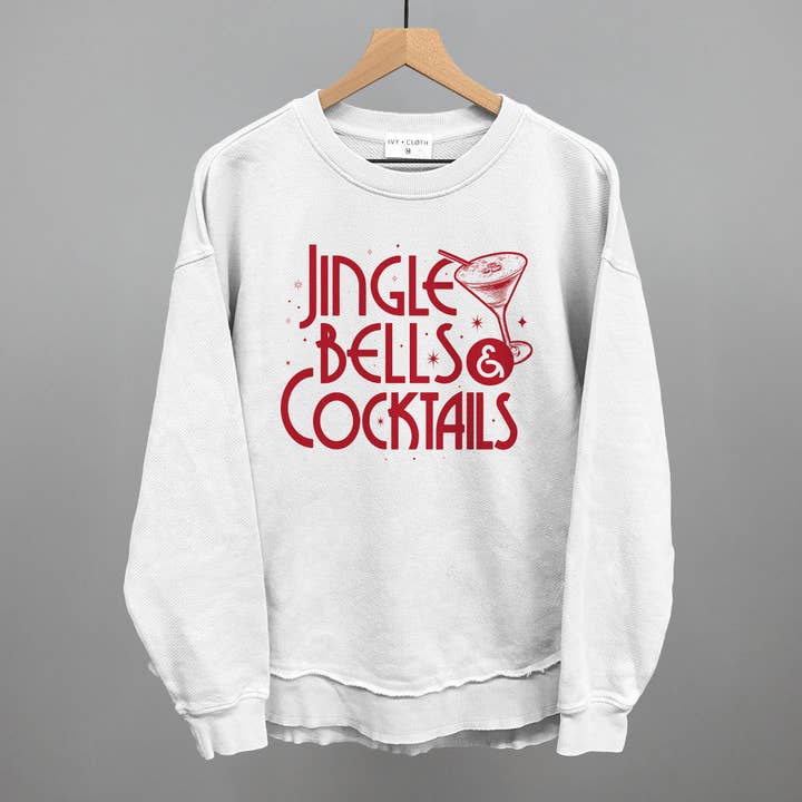 Ivy + Cloth - Wholesale Graphic Sweatshirt - Women's - Jingle Bells & Cocktails6