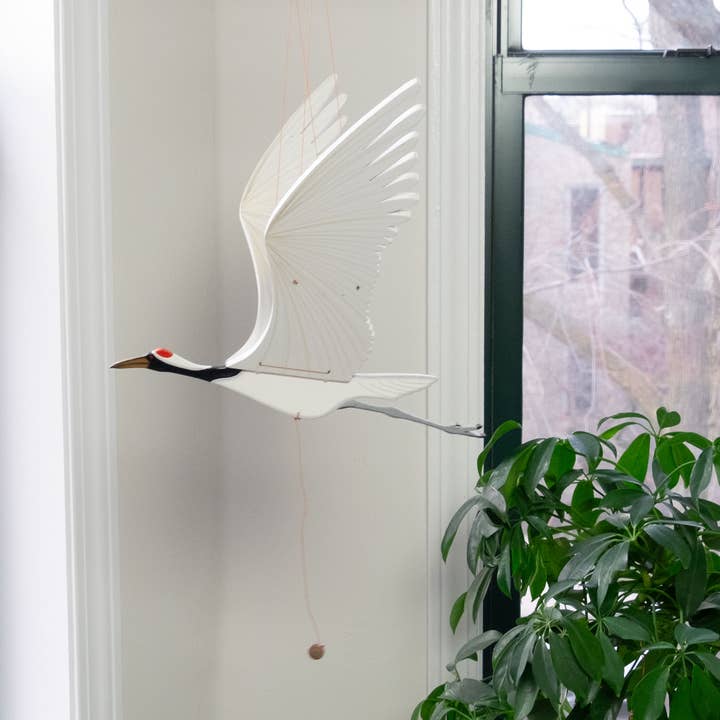 Tulia's Artisan Gallery - Wholesale Mobile - Crane Flying Bird Mobile