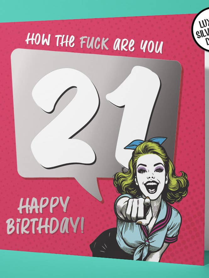 Hvordan fanden har du det 21 fødselsdagskort (pakke med 6) for engroshandel hos Sweary Card Lady